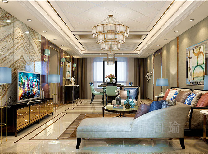 色娜娜黄网世纪江尚三室两厅168平装修设计效果欣赏